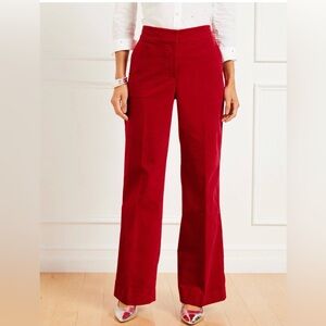 Talbots Vibrant Red Wide-Leg Pants